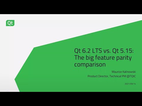 Qt 6.2 LTS vs. Qt 5.15: The big feature parity comparison {On-demand webinar}